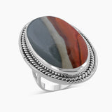 Dendritic Opal Silver Rings