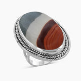 Dendritic Opal Silver Rings