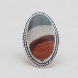 Dendritic Opal Silver Rings