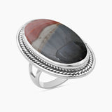Dendritic Opal Silver Rings