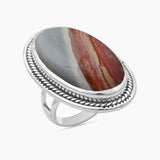 Dendritic Opal Silver Rings