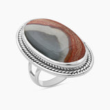 Dendritic Opal Silver Rings