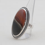 Dendritic Opal Silver Rings