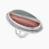 Dendritic Opal Silver Rings
