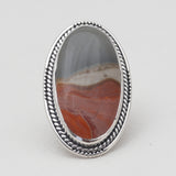Dendritic Opal Silver Rings