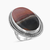Dendritic Opal Silver Rings