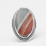 Dendritic Opal Silver Rings