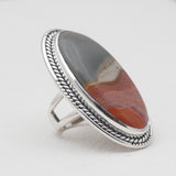 Dendritic Opal Silver Rings