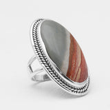 Dendritic Opal Silver Rings