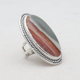 Dendritic Opal Silver Rings