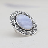 Turquoise Spiny Oyster Silver Rings