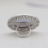Turquoise Spiny Oyster Silver Rings