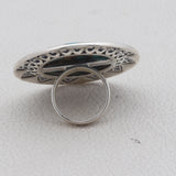 Blue Copper Turquoise Sterling Silver Ring