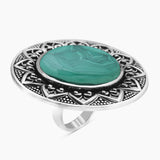 Turquoise Spiny Oyster Silver Rings