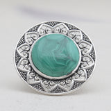 Turquoise Spiny Oyster Silver Rings