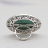 Turquoise Spiny Oyster Silver Rings