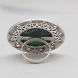 Turquoise Spiny Oyster Silver Rings