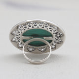 Turquoise Spiny Oyster Silver Rings