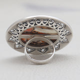 Turquoise Spiny Oyster Silver Rings