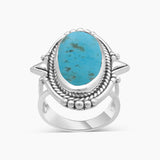 925 Sterling Silver Peanut Wood Jasper Rings