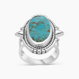 925 Sterling Silver Peanut Wood Jasper Rings