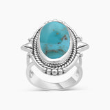 925 Sterling Silver Peanut Wood Jasper Rings