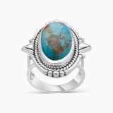 925 Sterling Silver Peanut Wood Jasper Rings
