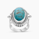 925 Sterling Silver Peanut Wood Jasper Rings
