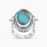 925 Sterling Silver Peanut Wood Jasper Rings