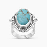 925 Sterling Silver Peanut Wood Jasper Rings