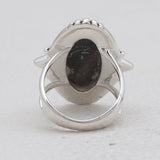 925 Sterling Silver Peanut Wood Jasper Rings