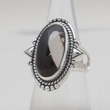 925 Sterling Silver Peanut Wood Jasper Rings