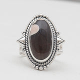 925 Sterling Silver Peanut Wood Jasper Rings