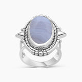925 Sterling Silver Peanut Wood Jasper Rings