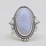 925 Sterling Silver Peanut Wood Jasper Rings