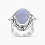 925 Sterling Silver Peanut Wood Jasper Rings