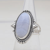 925 Sterling Silver Peanut Wood Jasper Rings