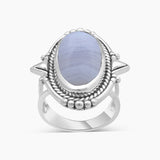 925 Sterling Silver Peanut Wood Jasper Rings