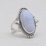 925 Sterling Silver Peanut Wood Jasper Rings