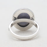 Hackmanite Silver Rings