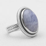 Hackmanite Silver Rings