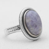 Hackmanite Silver Rings