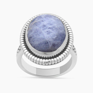 Hackmanite Silver Rings