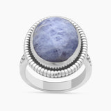 Hackmanite Silver Rings