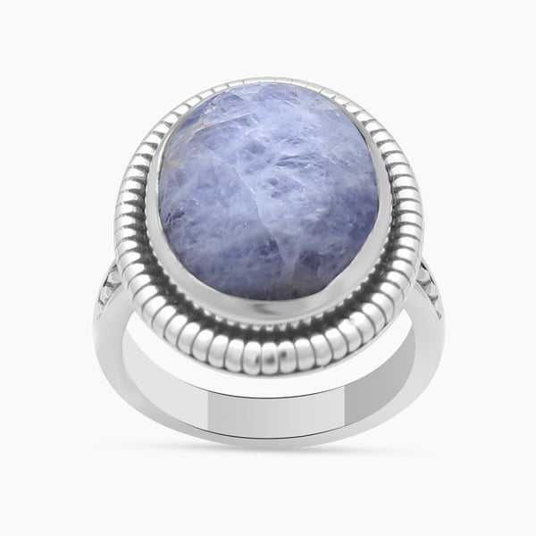 Hackmanite Silver Rings