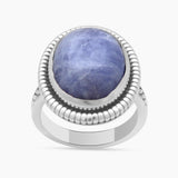 Hackmanite Silver Rings