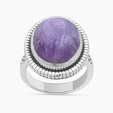 Hackmanite Silver Rings