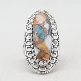 925 Sterling Silver Polychrome Jasper Rings