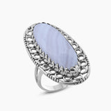 925 Sterling Silver Polychrome Jasper Rings