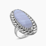 925 Sterling Silver Polychrome Jasper Rings
